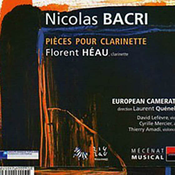 Nicolas Bacri, Pièces pour clarinette